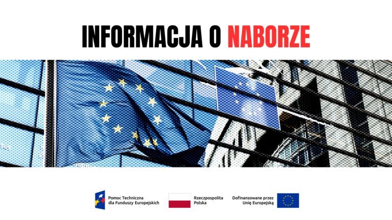 Grafika przedstawia powiewającą flagę Unii Europejskiej - 12 złotych gwiazd na granatowym tle